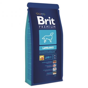 Brit Premium сухой корм для собак гипоаллергенный с ягненком и рисом