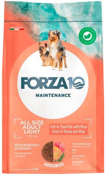 Forza 10 Forza10 Maintenance Light корм для собак, склонных к полноте, тунец и рис