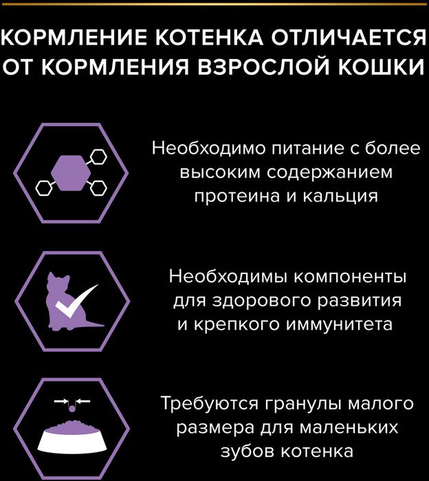 Сухой корм Pro Plan® Sterilised Kitten Healthy Start для стерилизованных котят от 3 до 12 месяцев, с высоким содержанием лосося, Пакет