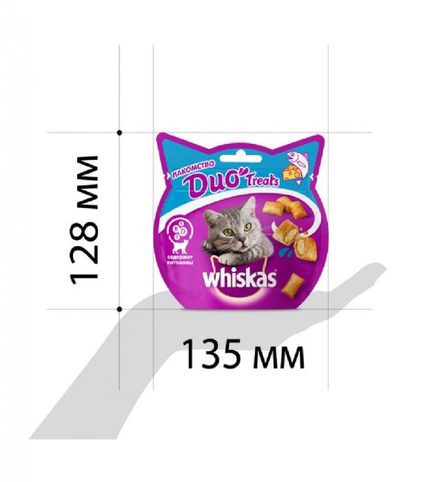 Whiskas DUO лакомство для кошек с лососем и сыром