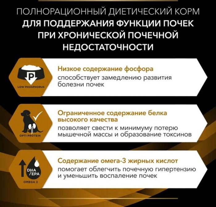 Сухой корм для собак диетический Pro Plan® Veterinary Diets NF Renal Function при хронической почечной недостаточности, Пакет