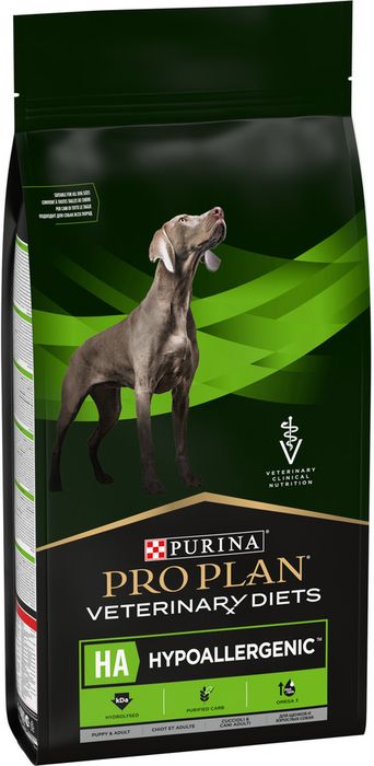 Сухой корм для щенков и взрослых собак диетический Pro Plan® Veterinary Diets HA Hypoallergenic при аллергических реакциях, Пакет