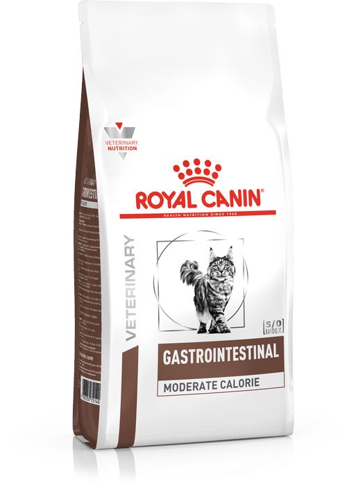Royal Canin Gastro Intestinal Moderate Calorie лечебный корм для кошек с умеренным содержанием энергии при нарушениях пищеварения