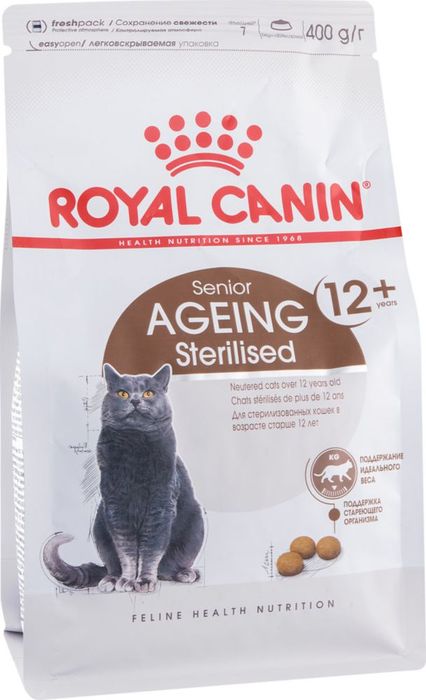 Royal Canin Feline Health Nutrition Senior Ageing Sterilised 12+ сухой корм для стареющих стерилизованных кошек cтарше 12 лет