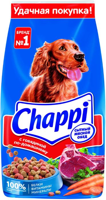 Chappi Говядина по-домашнему сухой корм для собак