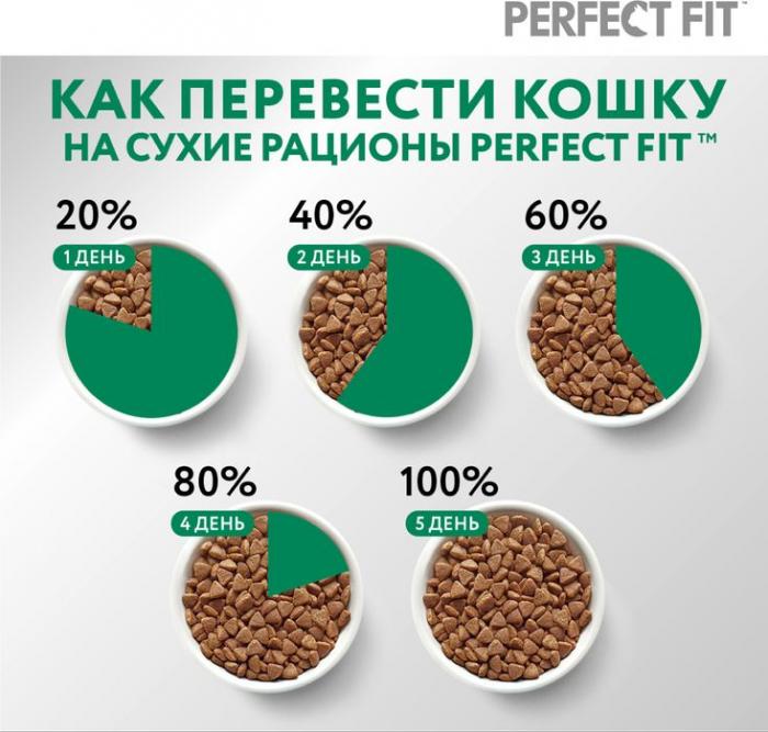 Perfect Fit корм для стерилизованных кошек, с лососем