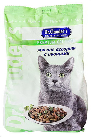 Dr.Clauder\'s Доктор Клаудер сухой корм для кошек мясное ассорти и овощи