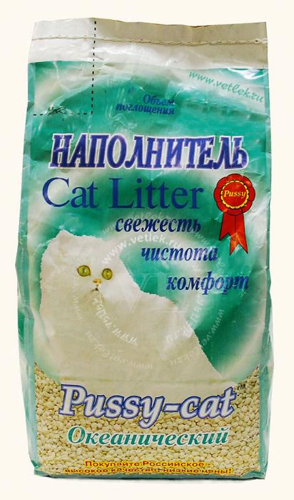 Pussy Cat наполнитель океанический впитывающий для кошек