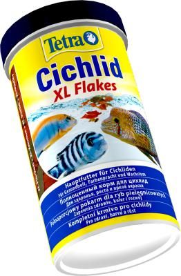 Tetra Cichilid XL Flakes основной корм для цихлид, крупные хлопья