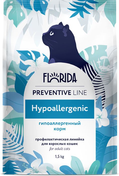 Florida Hypoallergenic корм для кошек, гипоаллергенный, индейка