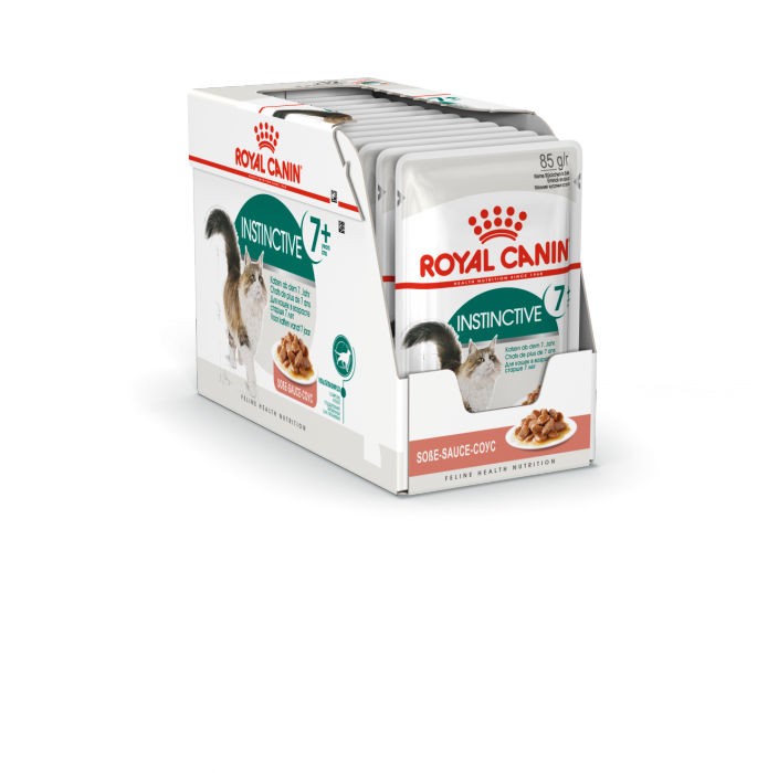 Royal Canin Instinctive+7 влажный корм для кошек старше 7 лет в соусе