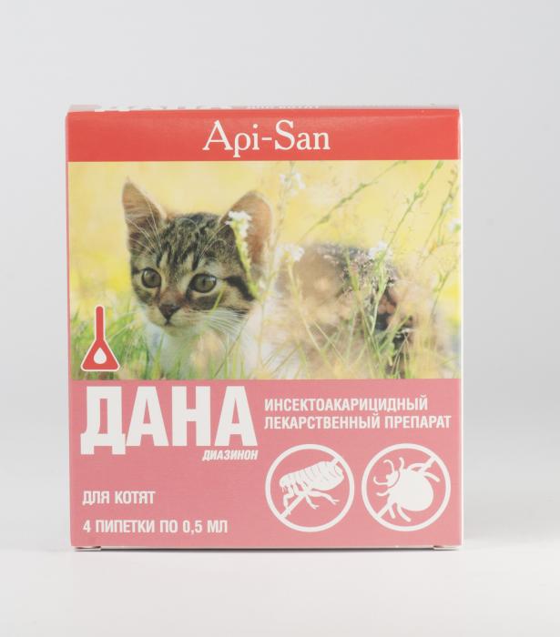 Apicenna Дана капли от блох для котят