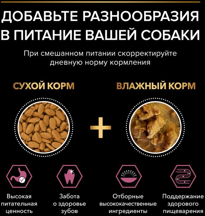 Сухой корм Pro Plan® для щенков мелких и карликовых пород с чувствительной кожей, с высоким содержанием лосося, Пакет