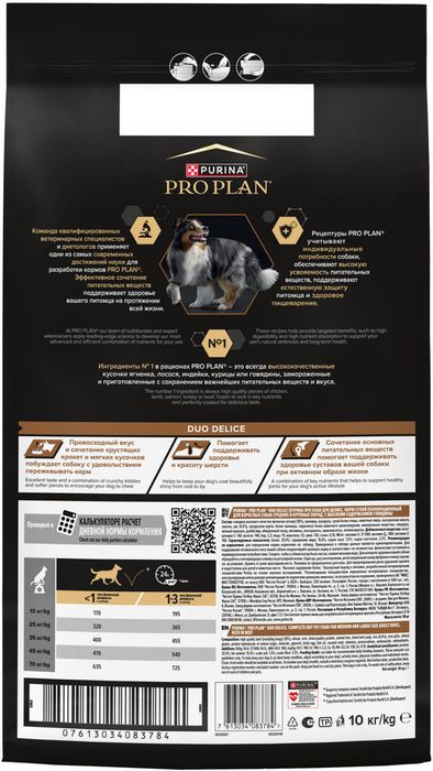 Сухой корм Pro Plan® Duo Delice для взрослых собак средних и крупных пород, с высоким содержанием говядины