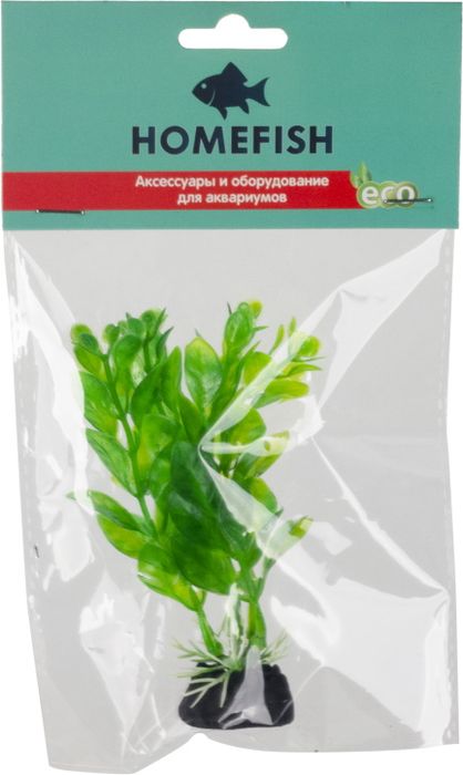 Homefish растение для аквариума, пластиковое с грузом