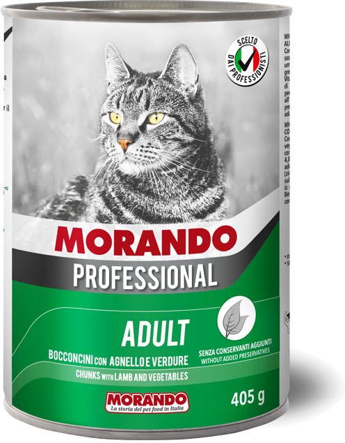 Morando Professional влажный корм для кошек, кусочки с ягненком и овощами