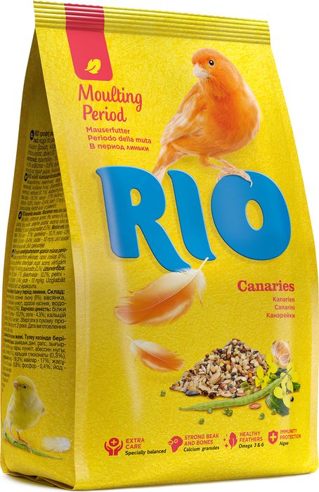 РИО RIO корм для канареек. Рацион в период линьки