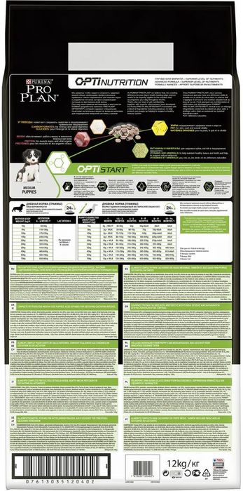 Pro Plan корм для щенков средних пород, курица
