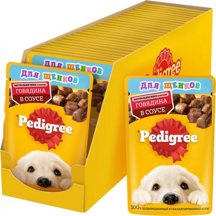Pedigree влажный корм для щенков с говядиной в соусе