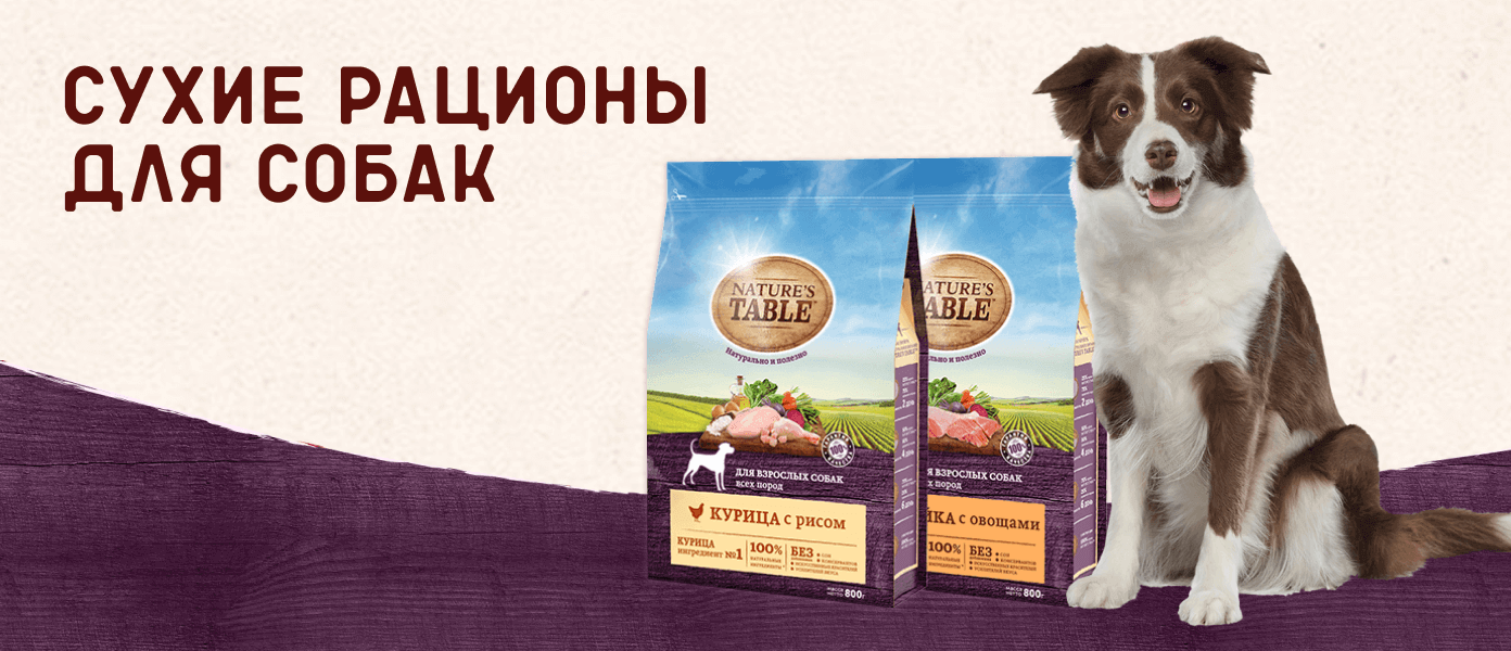 Купить Сухие и влажные рационы для собак