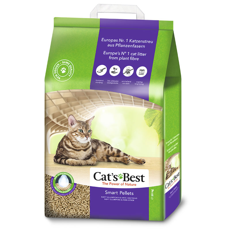 

Cat's Best Smart Pellets наполнитель для кошек древесный комкующийся (10 л)