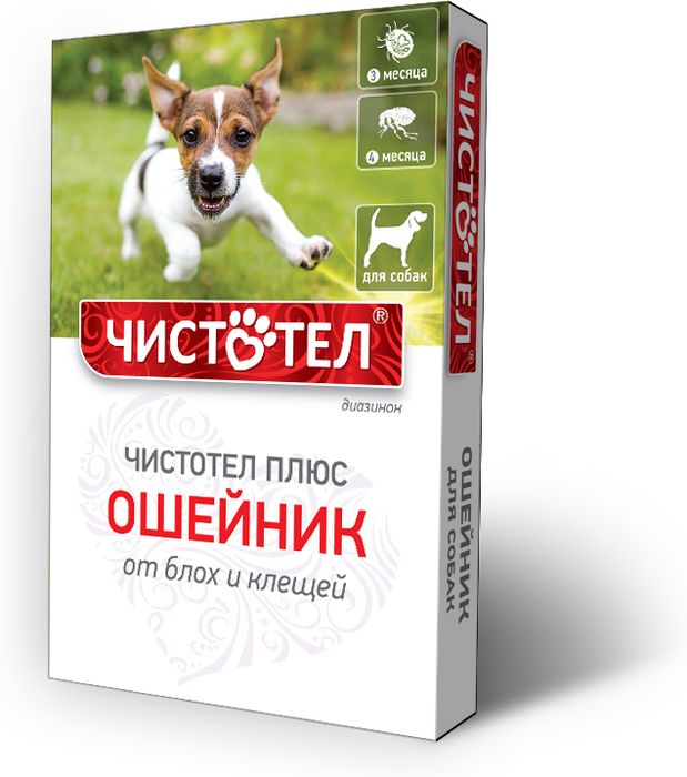 

Чистотел ошейник для собак всех пород от блох, клещей, вшей (65 см)
