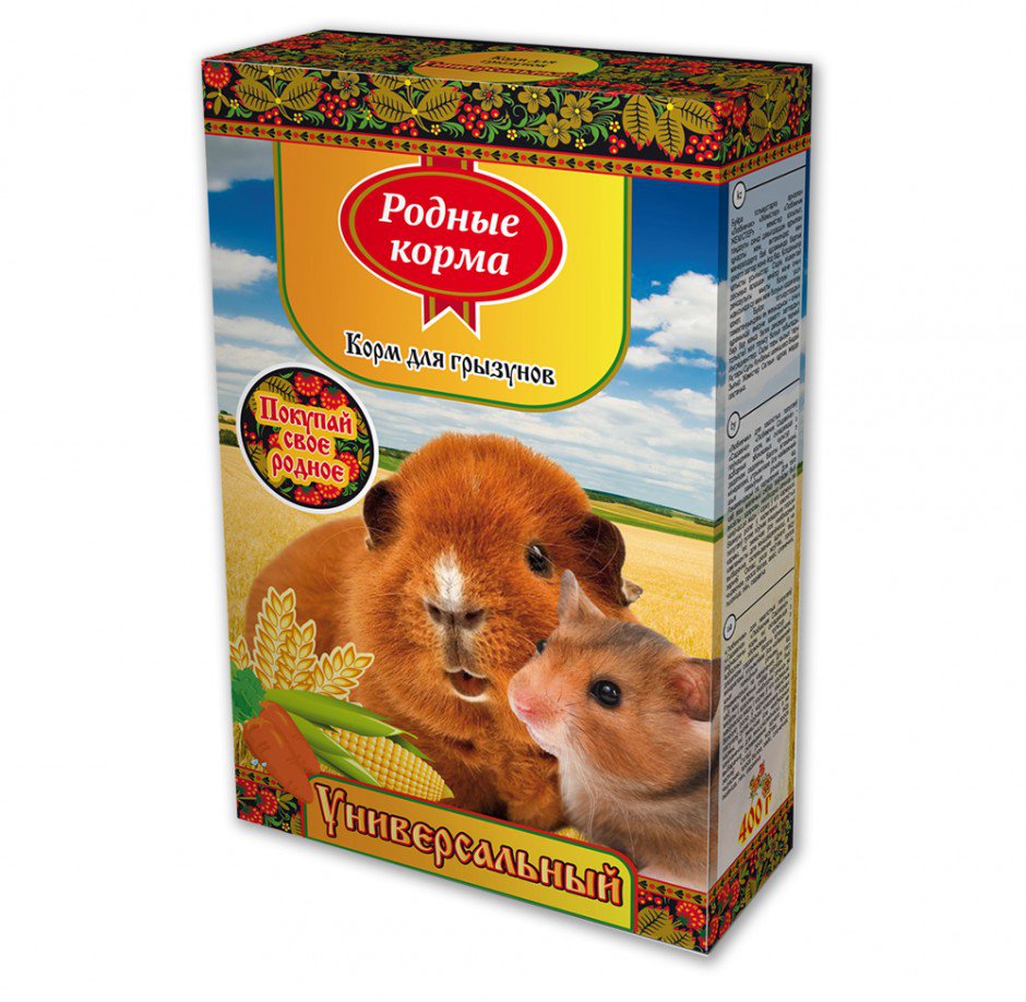 

Родные корма корм универсальный для грызунов (400 г)