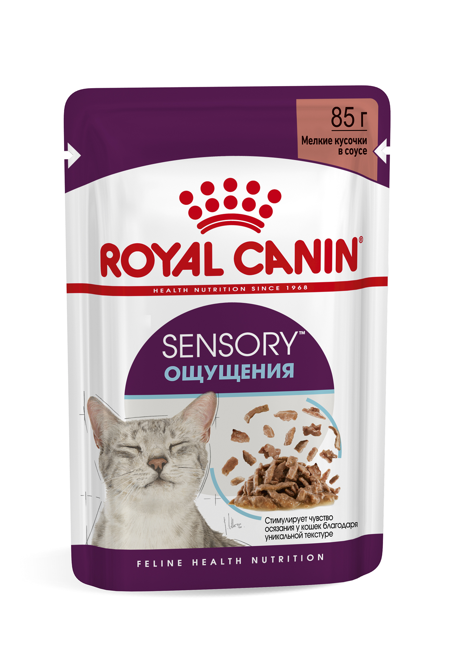 

Royal Canin Sensory влажный корм для кошек, стимулирующий рецепторы ротовой полости, мелкие кусочки в соусе (85 г)