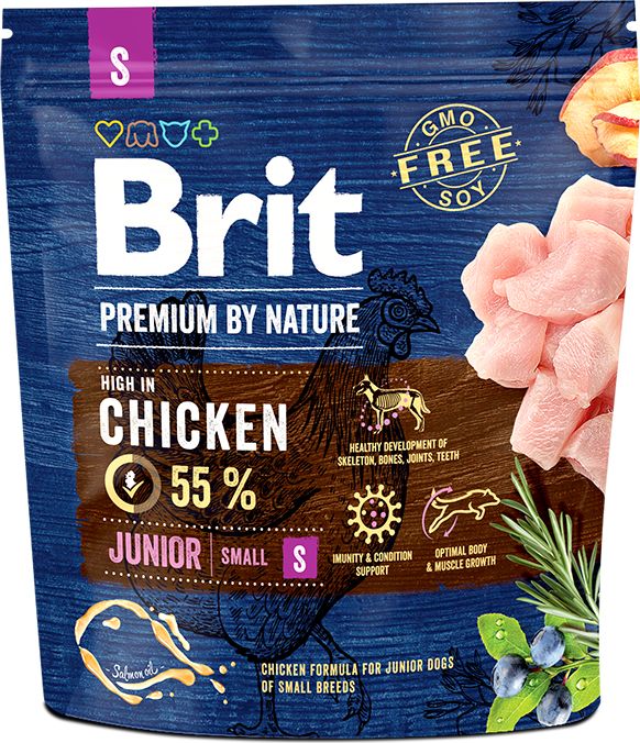 

Brit Premium корм для щенков малых пород, курица (3 кг)