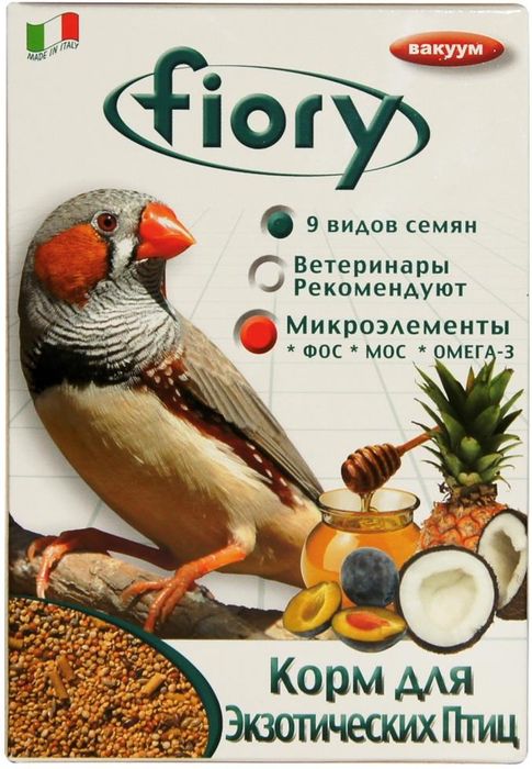 Fiory корм для экзотических птиц, смесь (400 г)