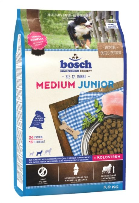 

Bosch сухой корм для щенков средних пород (3 кг)