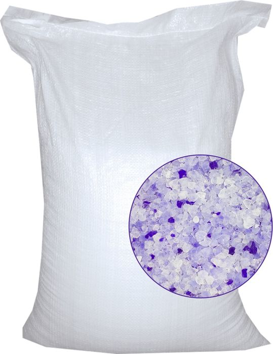 Petfood силикагелевый антибактериальный наполнитель, фиолетовые гранулы (50 л)