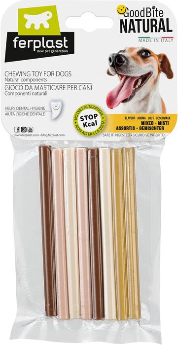 

Ferplast жевательные игрушки-палочки GoodBite STICK 4 вкуса, для собак (8 шт)