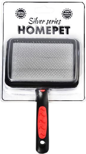 

HOMEPET SILVER SERIES пуходерка пластиковая с каплей, размер M, 18х11,5см ()