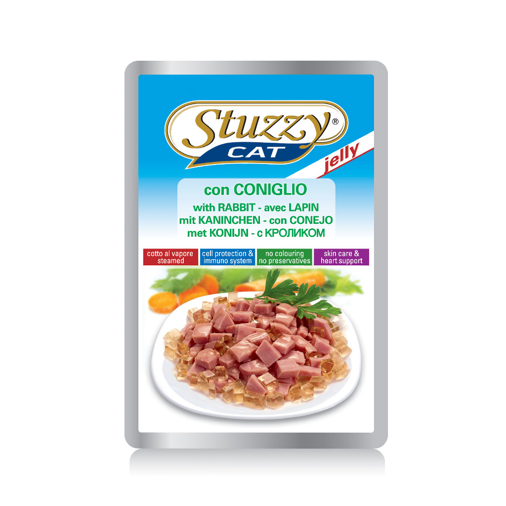 

Stuzzy Cat влажный корм для кошек с кроликом в желе (100 г)