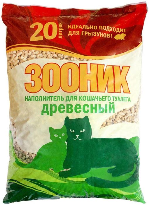 

Зооник древесный наполнитель для кошачьих туалетов (13,28 кг)