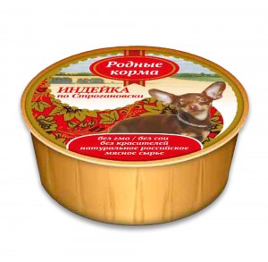 

Родные корма влажный корм для собак с индейкой по строгановски (125 г)