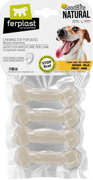 

Ferplast игрушка-кость GoodBite XS, съедобная, для собак, вкус курицы (4х16,5 гр)