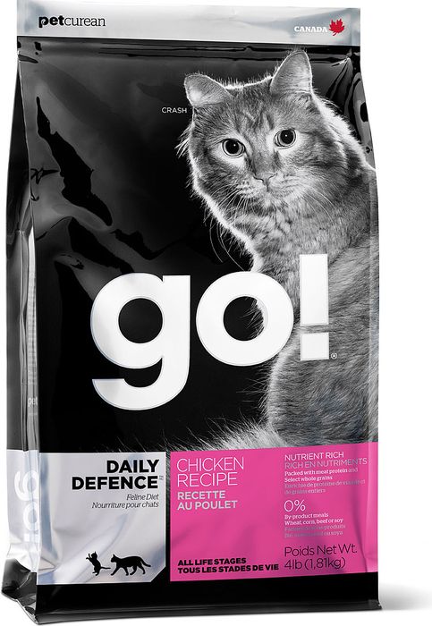 

GO! корм для котят и взрослых кошек всех пород, для кожи и шерсти, цельная курица, фрукты и овощи (3,63 кг)