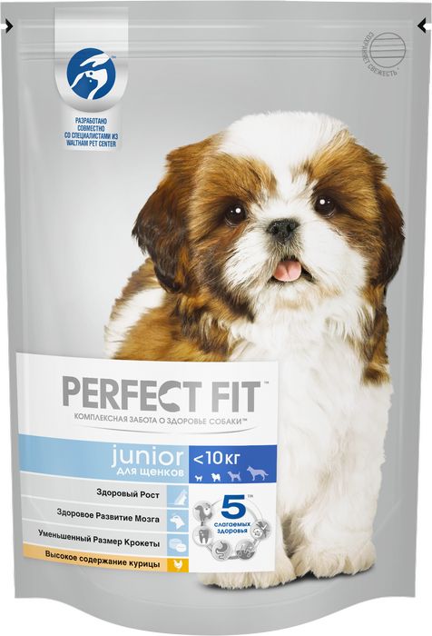

Perfect Fit сухой корм для щенков мелких и миниатюрных пород с курицей (500 г)