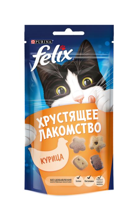 

Felix лакомство для кошек всех пород и возрастов, оригинальный микс (курица, печень, индейка) (60 г)