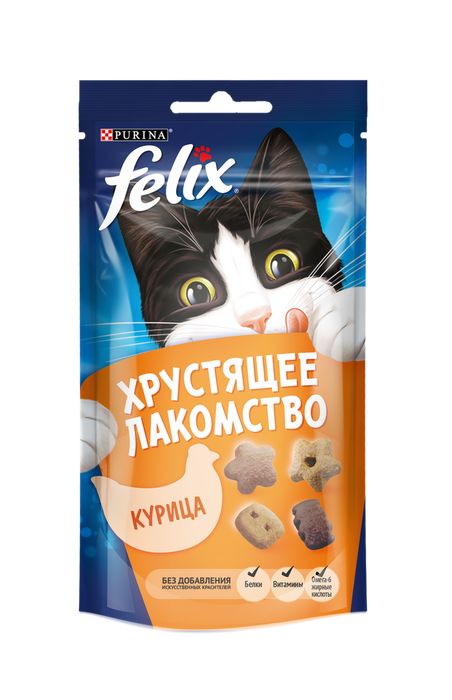 Felix лакомство для кошек всех пород и возрастов, оригинальный микс (курица, печень, индейка) (60 г)