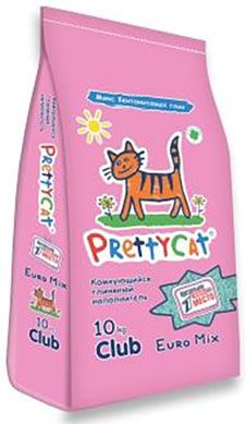 

PrettyCat Club Euro Mix наполнитель комкующийся (10 кг)