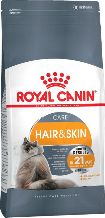 

Royal Canin Hair & Skin Care сухой корм для кошек в целях поддержания здоровья кожи и шерсти (400 г)