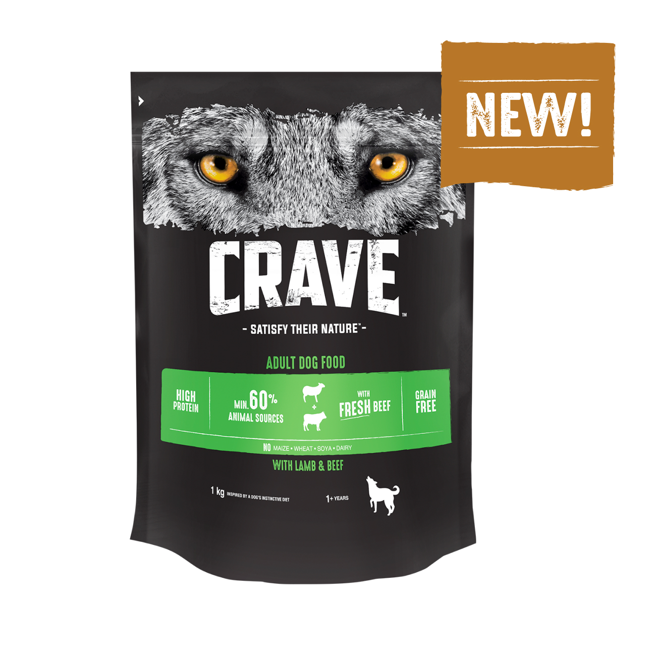 

Crave сухой корм для взрослых собак, с говядиной и ягненком (1 кг)
