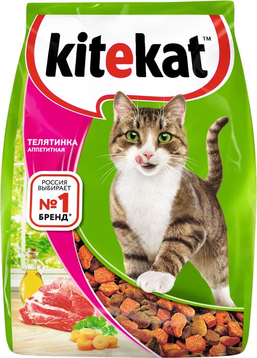 

Kitekat Телятина аппетитная сухой корм для кошек (800 г)