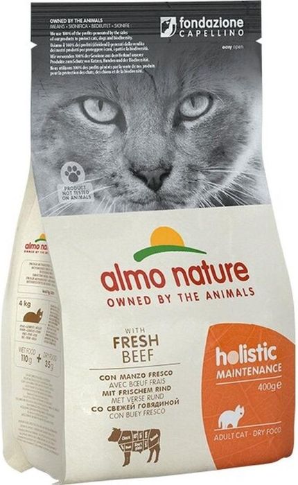 

Almo Nature корм для кошек Holistic, профилактика избыточного веса, с говядиной, с рисом (2 кг)