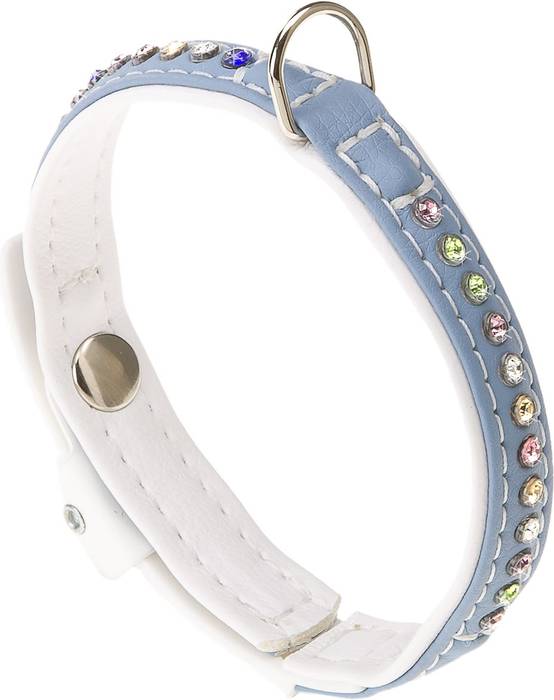 

Ferplast ошейник LUX C15/28 (бирюзово-белый, 28 см)