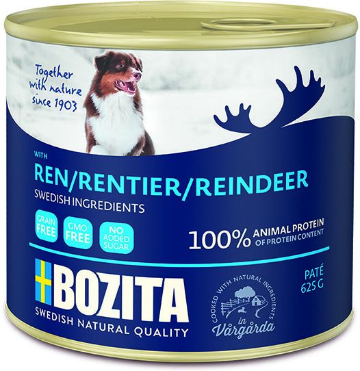 

Bozita влажный корм для собак всех пород и возрастов, паштет с оленем (625 г)