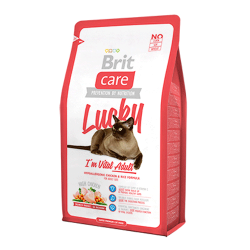 

Brit Care Cat Lucky Vital Adult сухой корм для кошек (400 г)